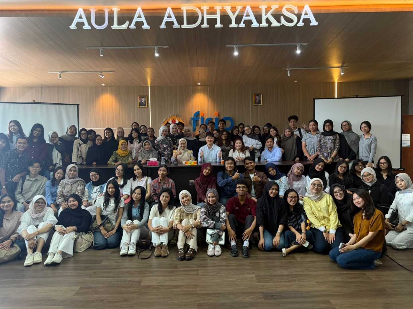 With students at Universitas Padjadjaran